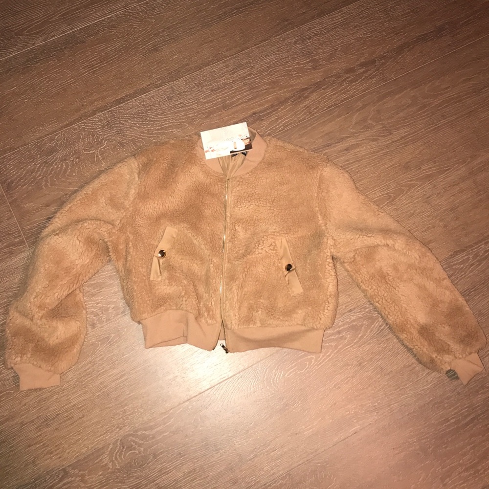 Naked Wardrobe Got Me Fuzzied Jacket L